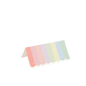 Placeringskort - Pastell - 8-pack