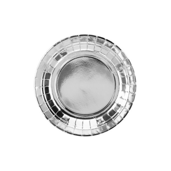 Pappersassietter H�gblank Silver