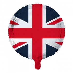 Folieballong - Storbritannien - Rund - 46 cm