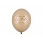 Ballonger Happy Birthday - Metallisk kallguld - 30 cm