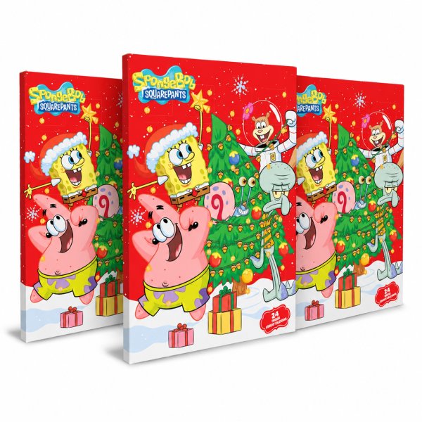 SvampBob Fyrkant Adventskalender - 3-pack