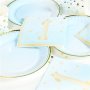 Servetter - 1st Birthday - Bl�/Guld - 20-pack