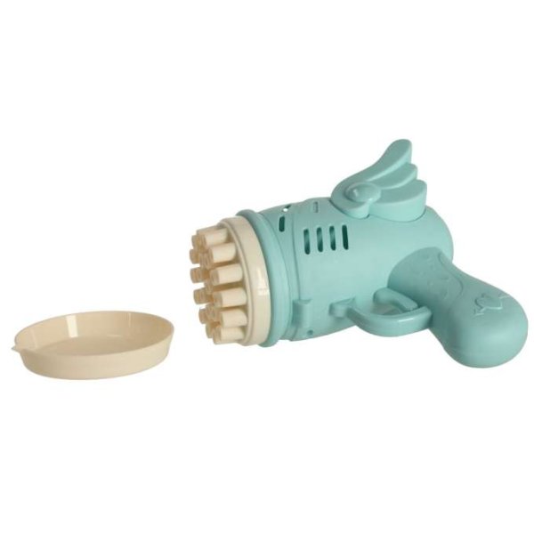 S�pbubbelpistol med bl� vingar 15,5 x 15 x 7,5 cm - Inkl. tillbeh�r