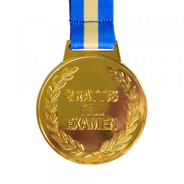 Medalj - Grattis till examen - Metall