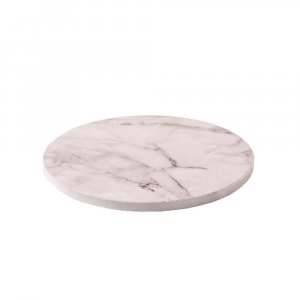 Tjock tårtbricka - Rund - Vit marmor - 1,2 cm tjock, 30 cm i diameter Tjock tårtbricka - Rund - Vit marmor - 1,2 cm tjock, 30 cm i diameter