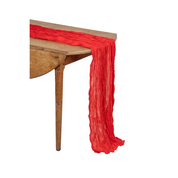 Bordsl�pare i tyg - R�d - 90 cm x 3 m