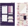 Kalenderblad - Notiser & Bokmrken - Rosa/Guld/Lila