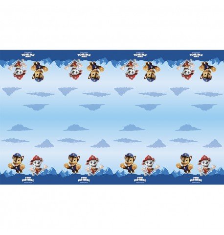 Duk i papper - Paw Patrol - Bl� - 136x228 cm