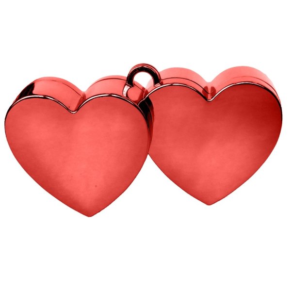Ballongvikt - Double Heart - R�d