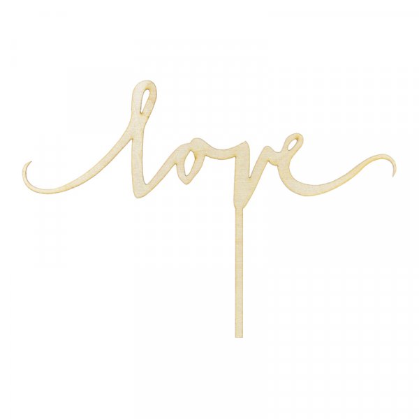 Cake topper - Tr - Love