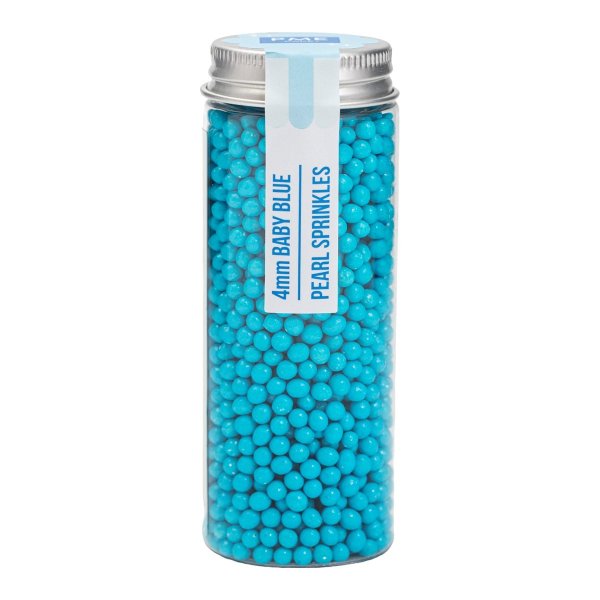 Sockerpärlor - Baby blue - 4 mm - PME - 74 g Sockerpärlor - Baby blue - 4 mm - PME - 74 g