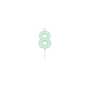 T�rtljus - Pastell Mint - 4,5 cm