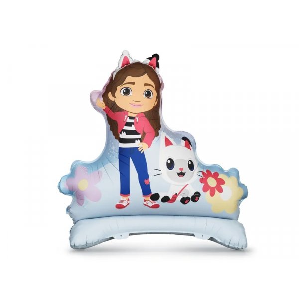 Folieballong - Gabby\\\'s Dollhouse - Gabby och Pandy Paws - 92 x 90.5 cm
