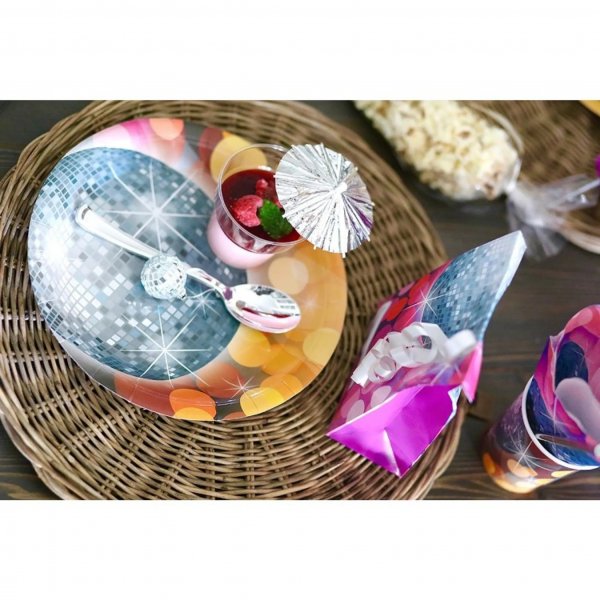 Papptallrikar - Disco - 8-pack