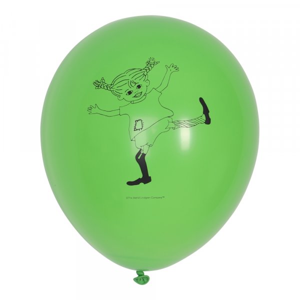 Ballonger Pippi L�ngstrump, 8-pack