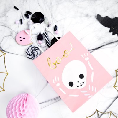 Liten presentpse - Boo! - Pink Halloween