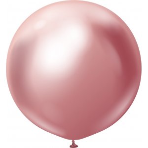 Ballonger enfrgade - Premium 60 cm - Pink Chrome
