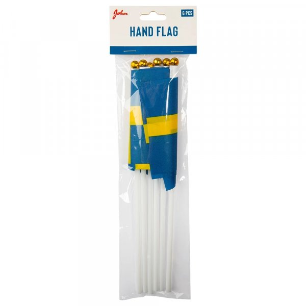 Svenska Handflaggor - Sverige - 6-pack