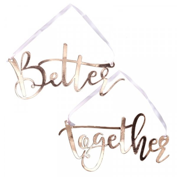 Stolsdekorationer - Better Together - 2-pack
