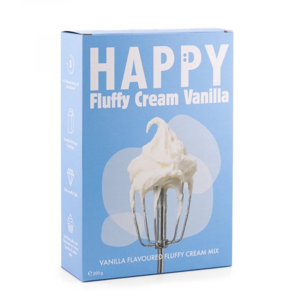 Happy Fluffy Cream Vanilla - 200 g - Happy Sprinkles