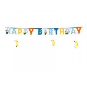 Happy Birthday-banner Minions