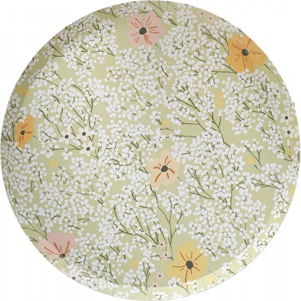 Papptallrikar - Ditsy Floral - 8-pack