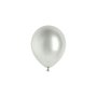 Ballong - Glossy - Silver - 12 cm - 50-pack