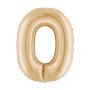 Ballongsiffra - White Gold - 100 cm - Siffra: 0