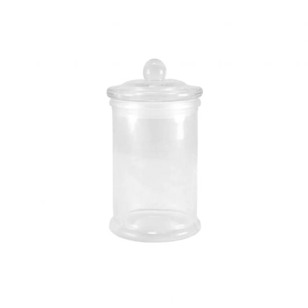 Glasburk - Slt med lock - Liten