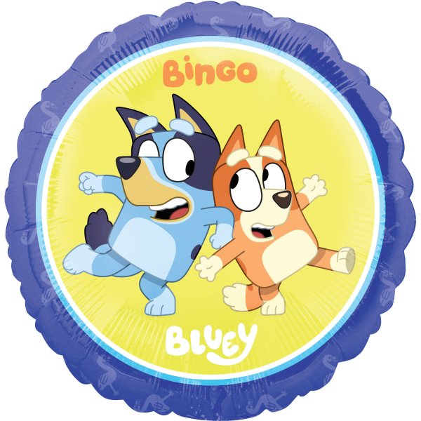 Folieballong - Bluey och Bingo - 45 cm