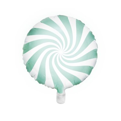 Folieballong - Swirl - mint