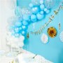 Girlang - Happy 1st Birthday - Guld/Bl� stj�rnor