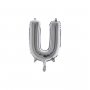 Bokstavsballong Silver 35 cm