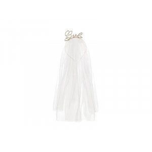 Diadem med slöja - Guld