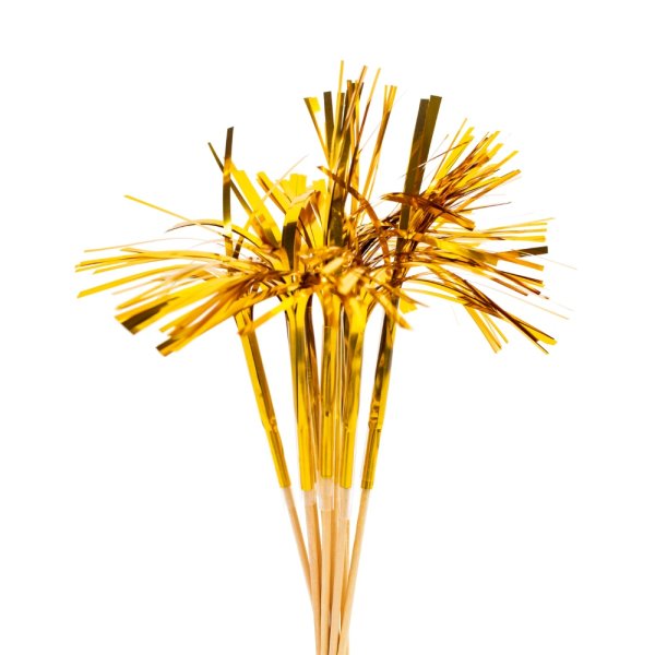 Party Picks - Guld - 24 cm - 10-pack