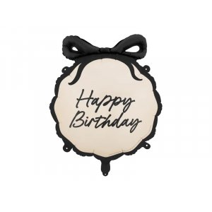 Rund folieballong  - Nude - Happy Birthday