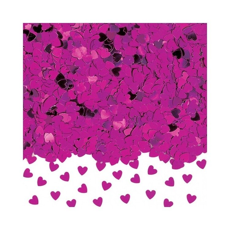 Konfetti Hjärta Hot pink / Lila – Fyndhörnan