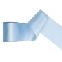 Satinband - Light Misty Blue - (Bredd: 100 mm) - 25 meter