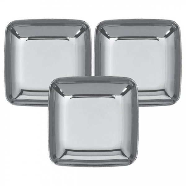 Minitallrikar - Buff & Mingel - Silver - 30-pack