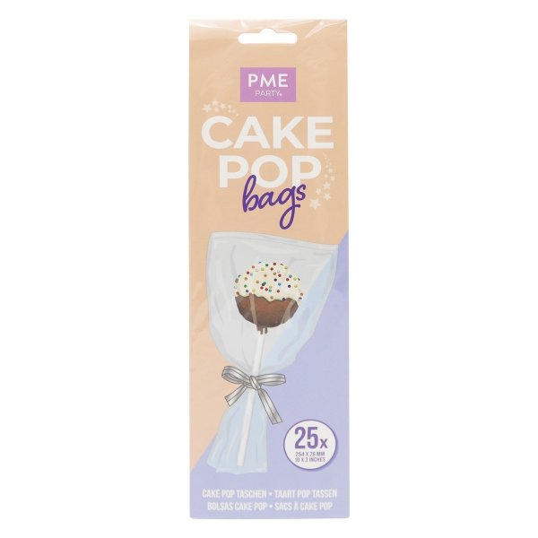 Cakepopspsar - 25 cm - 25-pack - PME
