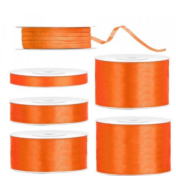 Satinband - Orange - 25 meter