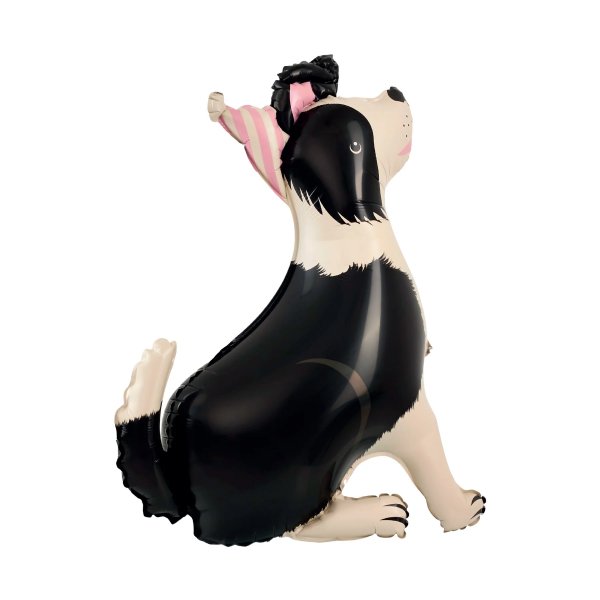 Folieballong - Hund \\\"Border Collie \\\" - 76 x 96 cm