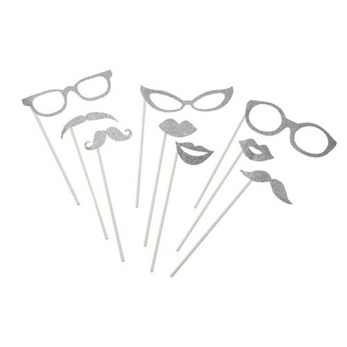 Photobooth-kit - Silver - 9 delar