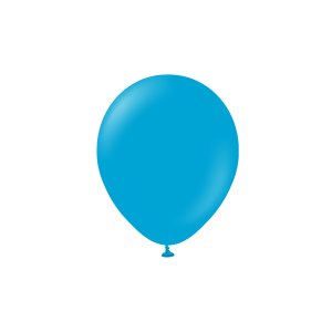Miniballonger enf�rgade - Premium 13 cm - Caribbean Blue - 25-pack