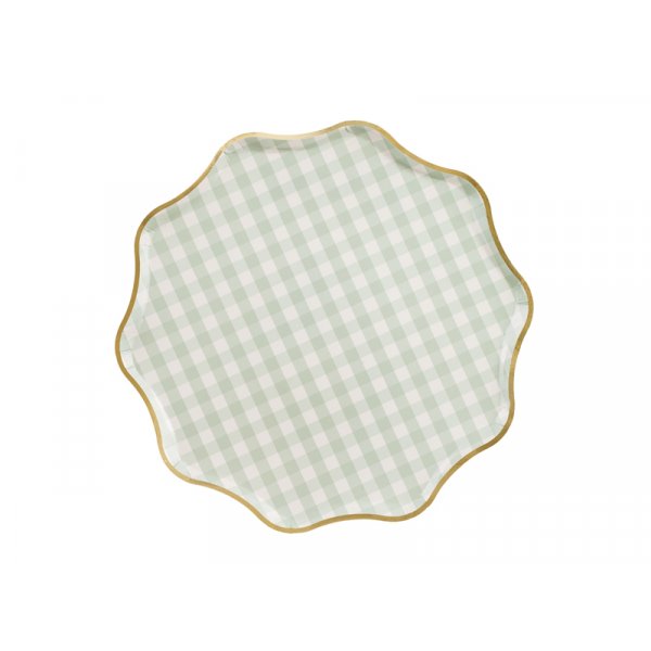 Tallrikar rutiga - Mix - 23 cm