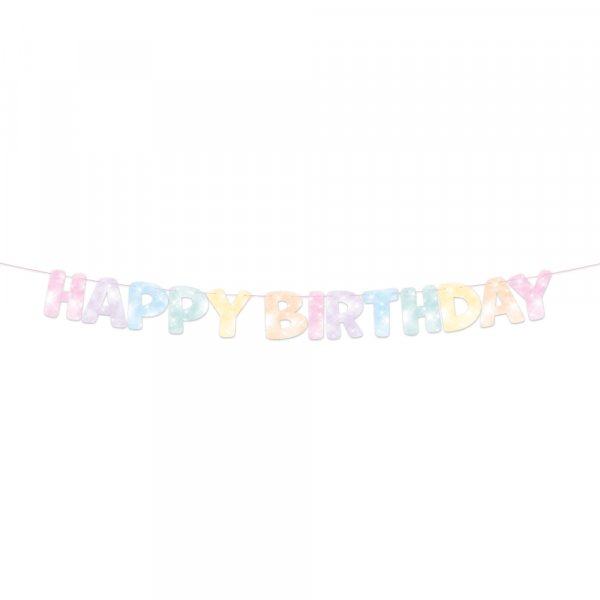 Girlang - Happy Birthday - Pastell