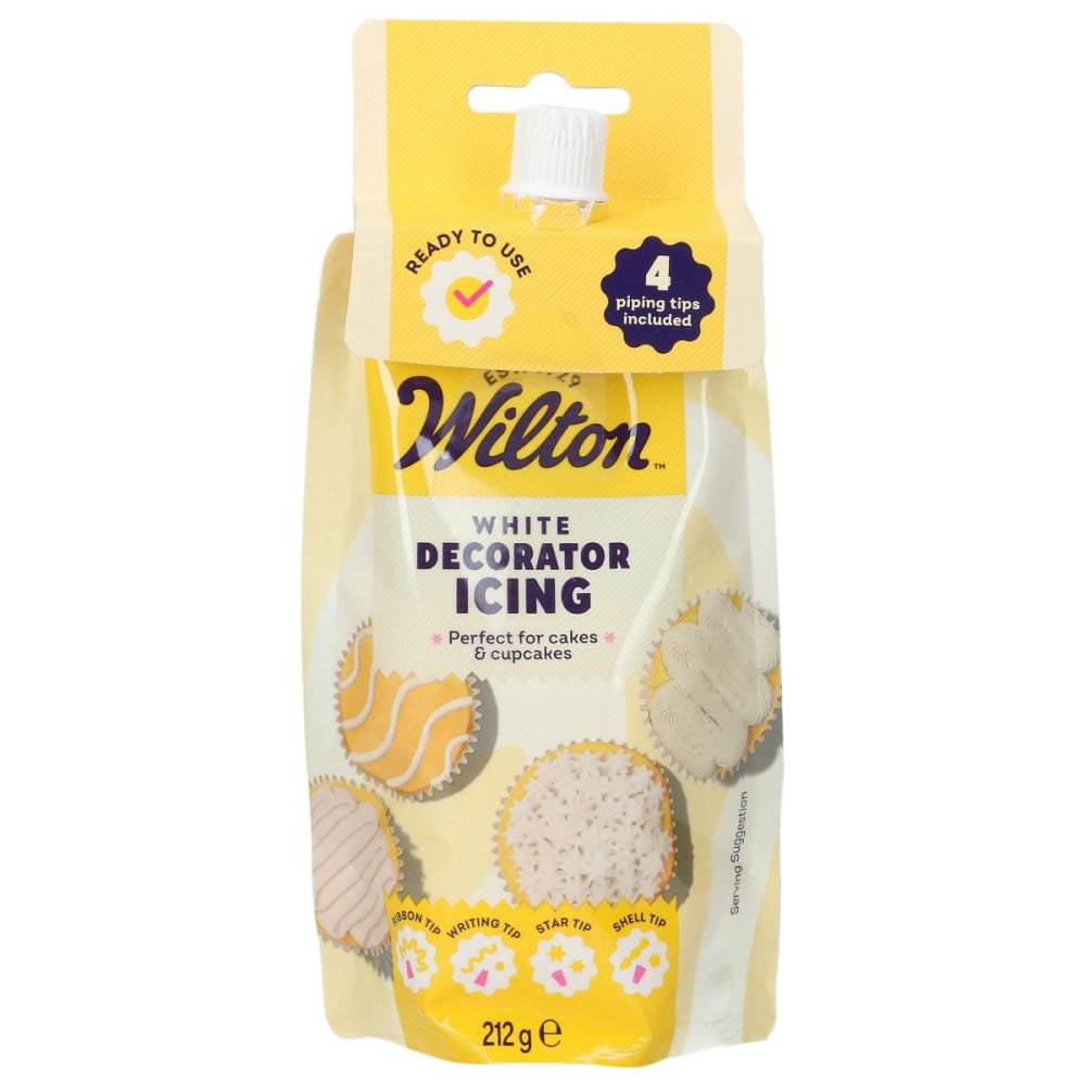 Wilton glasyr – Vit – 212g – Kristyr/Glasyr/Icing/Frosting, Strössel & bakningsdekor