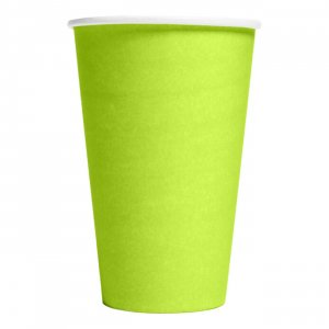 Pappmuggar - Limegr�na - 10-pack