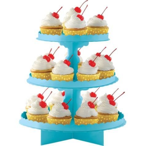 Cupcakestllning - Ljusbl