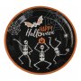 Papperstallrikar Halloween Skelett